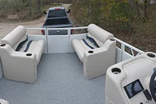 EP-14 Electric Pontoon Boat interior